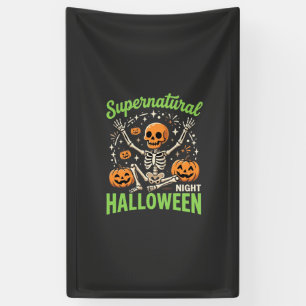 Banderoles Conception de vecteur de Halloween de squelette su
