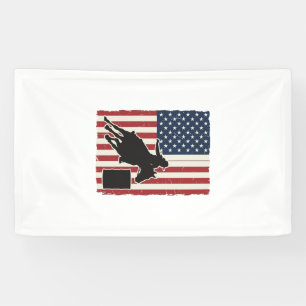 Banderoles Conception de vecteur vintage de drapeau américain