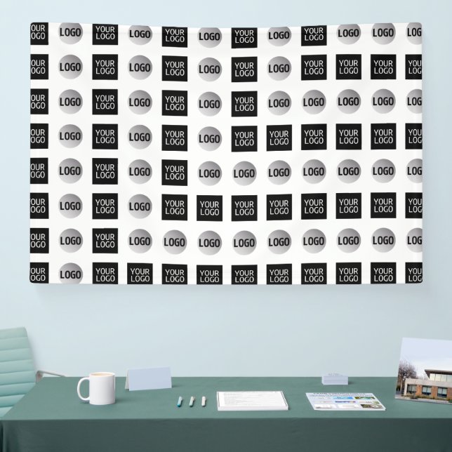 Banderoles Conception du Motif du logo géométrique 2 (Salon professionnel)