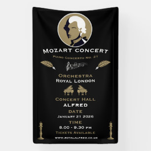 Banderoles Concert de musique de Mozart