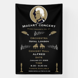 Banderoles Concert de musique de Mozart
