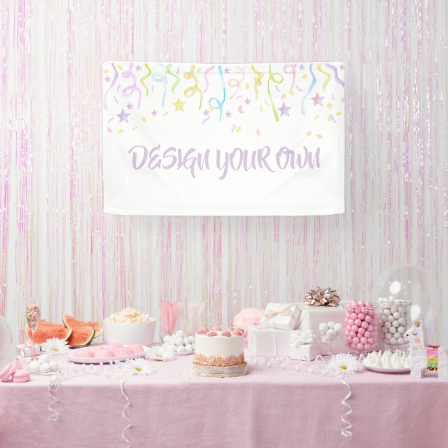 Banderoles Concevez vos propres confettis de fête (Fête)