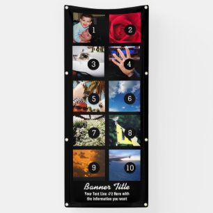 Banderoles Concevez vos propres images et texte de la