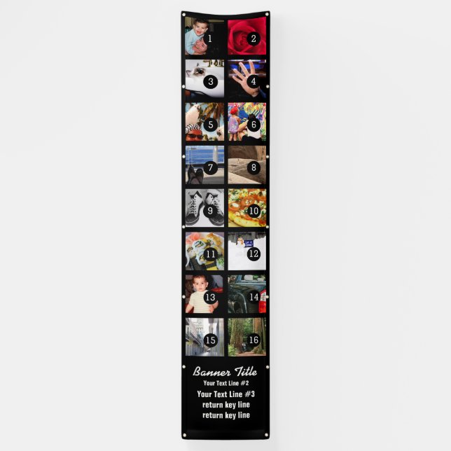 Banderoles Concevez vos propres images verticales de la (Vertical)