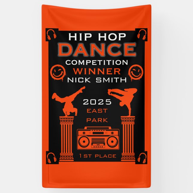 Banderoles Concours de danse Hip hop (Vertical)