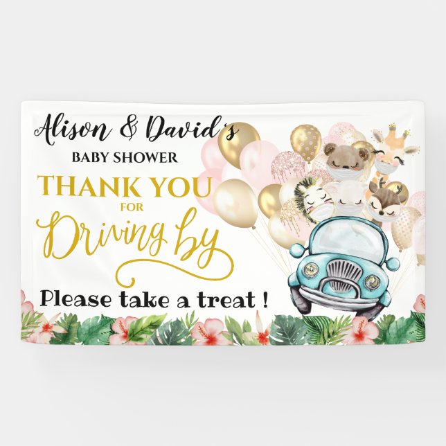 Banderoles Conduire par Baby shower BIENVENUE BANNER | Cute S (Horizontal)