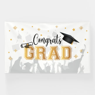 Banderoles Congrats GRAD banner backdrop graduation