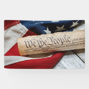 Banderoles Constitution et drapeau américains
