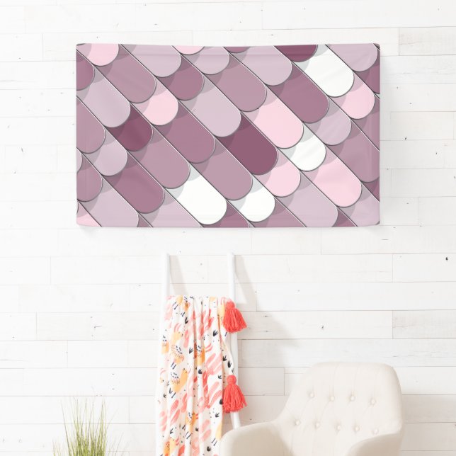 Banderoles Construction Abstraite (tuiles) 2 (En situation)