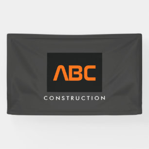 Banderoles Construction du logo Monogramme noir/orange
