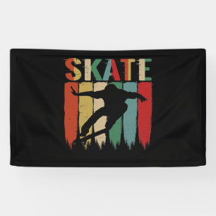 Banderoles Cool Retro Skateboarder Skateboard Skateboard