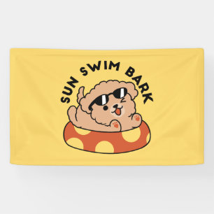 Banderoles Cool Summer Chien Flottant - Jolie Puppy Pool Part