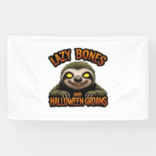 Banderoles Copie d'os de Lazy et de Groans d'Halloween - S Dé