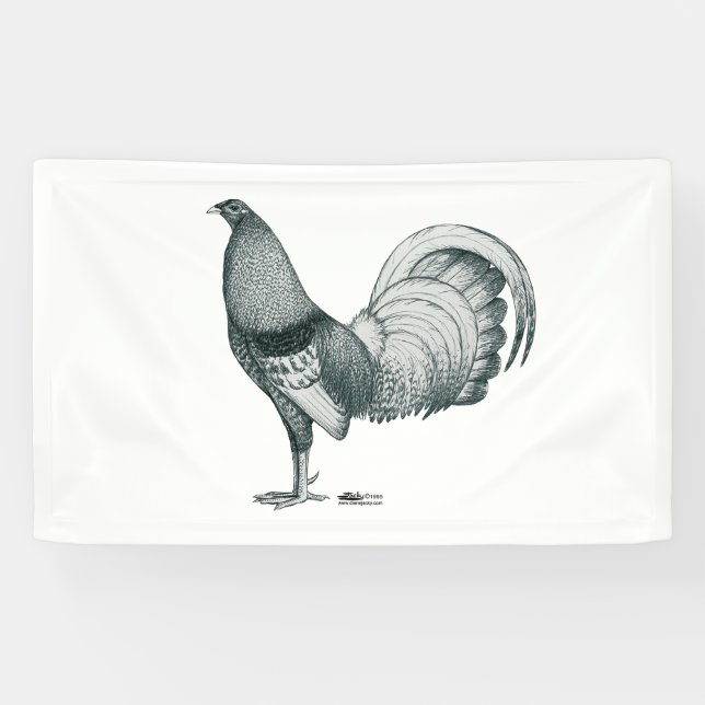Banderoles coq de combat Crele ou Dom (Horizontal)
