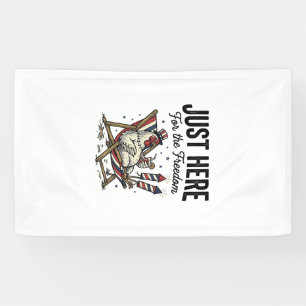 Banderoles Coq de la liberté drôle Vintage T-shirt patriotiqu