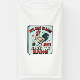 Banderoles Coq drôle gravure vintage design de t-shirt (2)_1