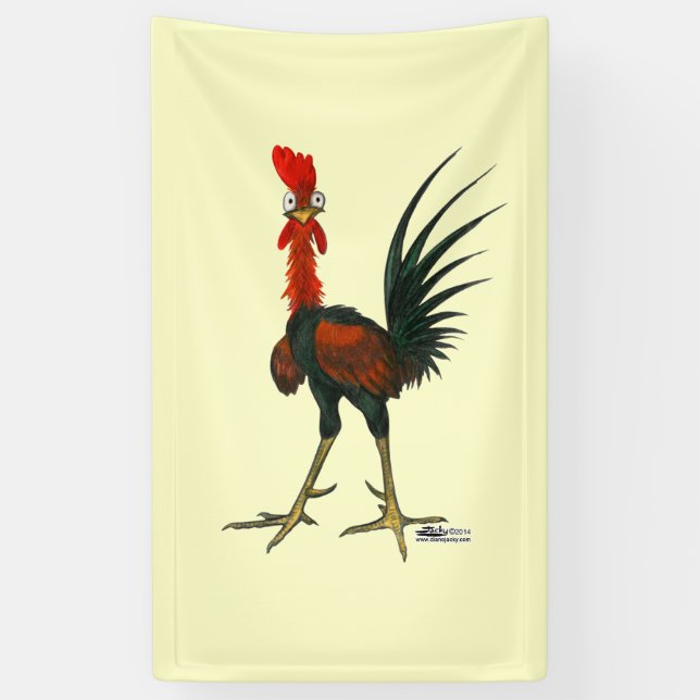 Banderoles Coq fou (Vertical)