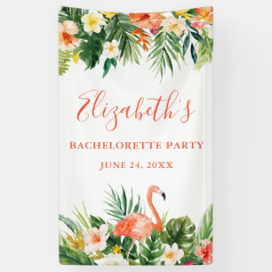 Banderoles Coral Tropical Floral Bachelorette Party