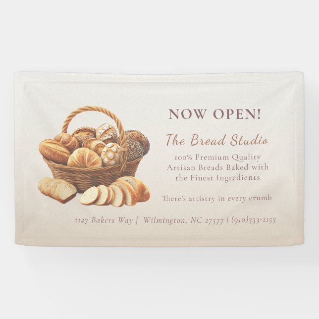 Banderoles Corbeille de pain artisanal  (Horizontal)