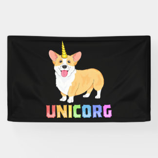 Banderoles Corgi pour enfants filles Unicorg Unicorn Corgicor