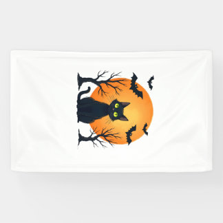 Banderoles Costume de chat de Noël effrayant vintage Chat Rét