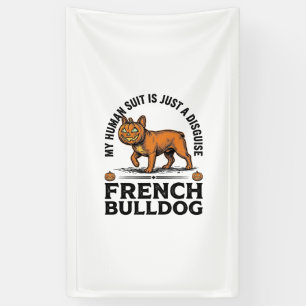 Banderoles Costume de chemise de pumpkin de bouledogue frança