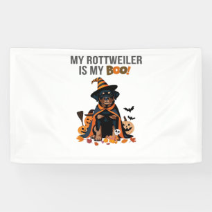 Banderoles Costume d'Halloween Rottweiler Mon Rottweiler est 