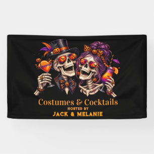 Banderoles Costumes et Cocktails Soirée Adulte Halloween