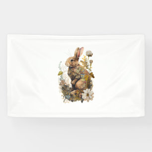 Banderoles Cottagecore Floral Rabbit mignon Woodland esthétiq