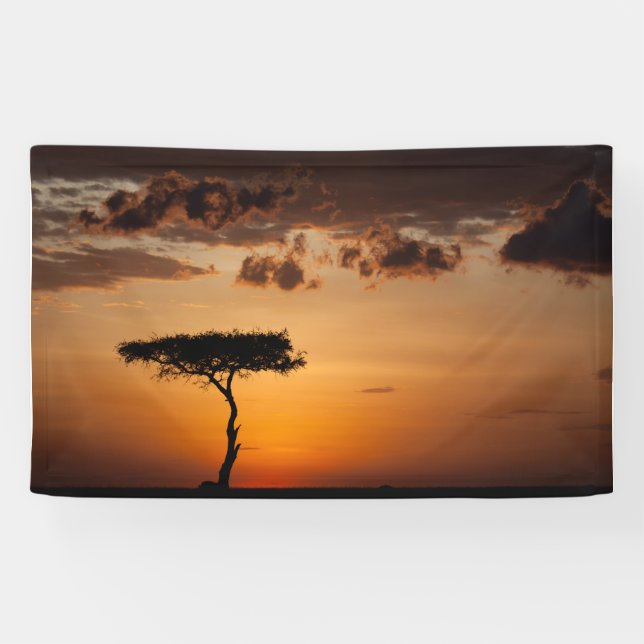 Banderoles Coucher de soleil à Masai Mara (Horizontal)