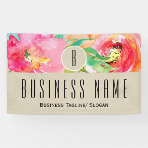 Banderoles Couleur Florale Moderne Rustique Kraft Botanique