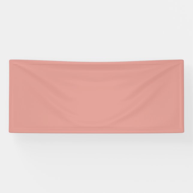 Banderoles Couleur rose flamant pastel simple (Horizontal)