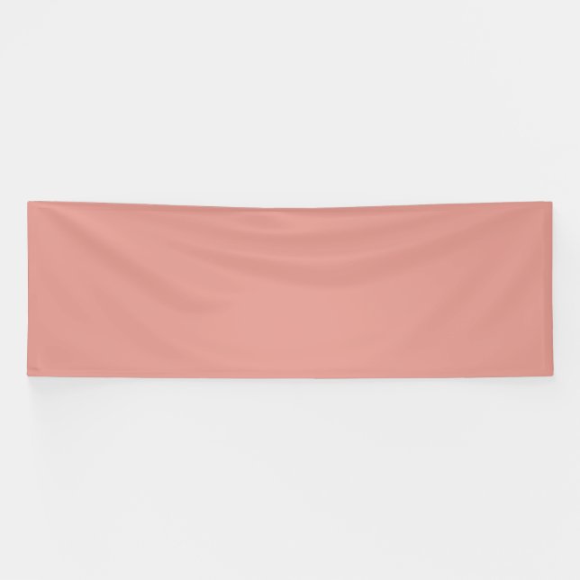 Banderoles Couleur rose flamant simple pastel (Horizontal)