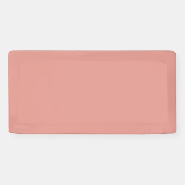 Banderoles Couleur rose flamant simple pastel (Horizontal)