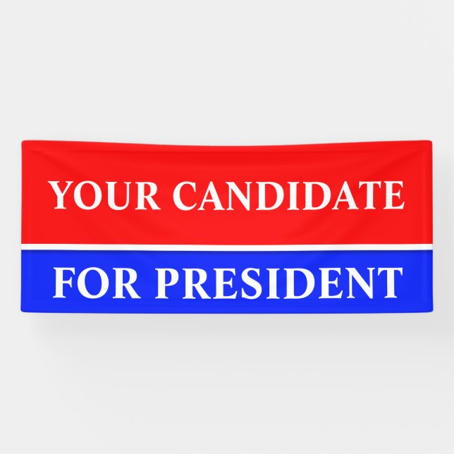 Banderoles Couleur rouge & rayure + votre idée (Horizontal)