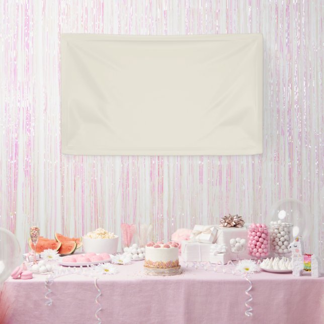 Banderoles Couleur solide de café blanc (Fête)