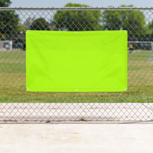 Banderoles Couleur solide vert fluorescent