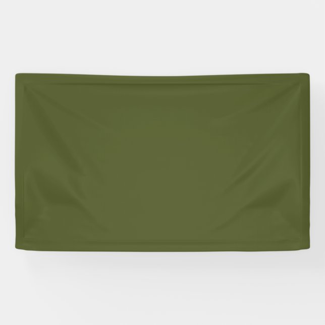 Banderoles Couleur solide verte de l'Armée (Horizontal)