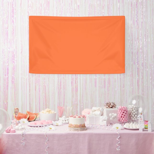 Banderoles Couleur vive orange brûlée (Fête)