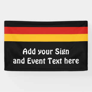Banderoles COULEURS DE DRAPEAU ALLEMANDE + vos idées