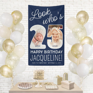 Banderoles Couleurs DIY • Regardez qui a 25 ans Anniversaire