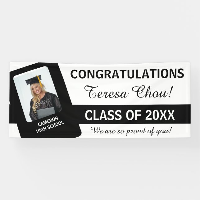 Banderoles Couleurs U-Pick School avec UPSC noir (Horizontal)