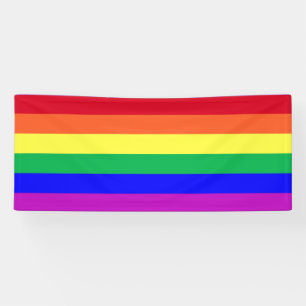 Banderoles Couleurs Vives Vibrantes Bandes Classiques Arc-en-