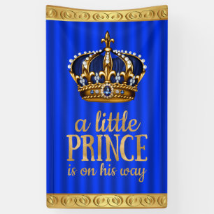 Banderoles Couronne de prince bleu royal Garçon Prince Baby S