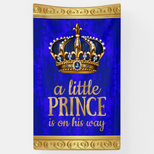Banderoles Couronne de Prince Royal Garçon Prince Baby Shower
