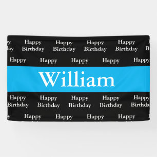 Banderoles Coutume de William de joyeux anniversaire