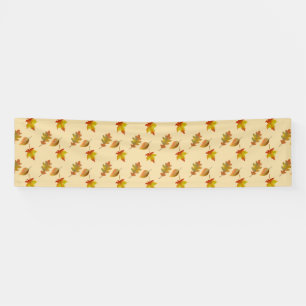 Banderoles Cozy autumn maple leaves oak leaves