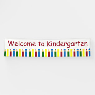 Banderoles Crayons de jours d'école personnalisés