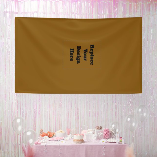 Banderoles Create Your Own Brown (Fête)