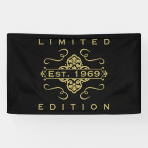 Banderoles Créé en 1969 Anniversaire